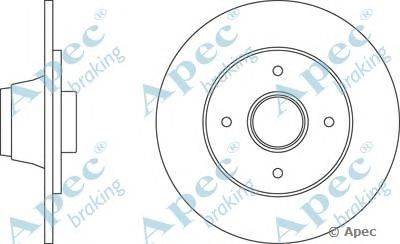 APEC BRAKING dsk249 -  Тормозной диск